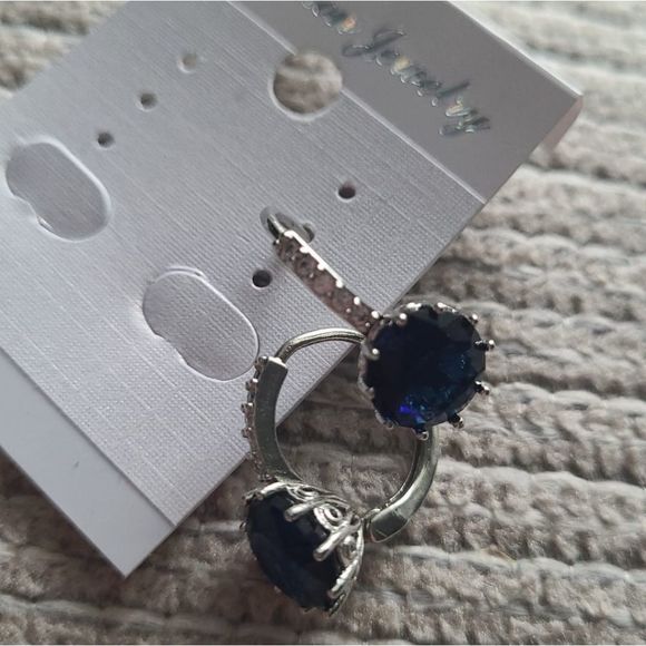 Crystal stud earrings top quality zircon earrings women crystal #350 - Picture 5 of 5